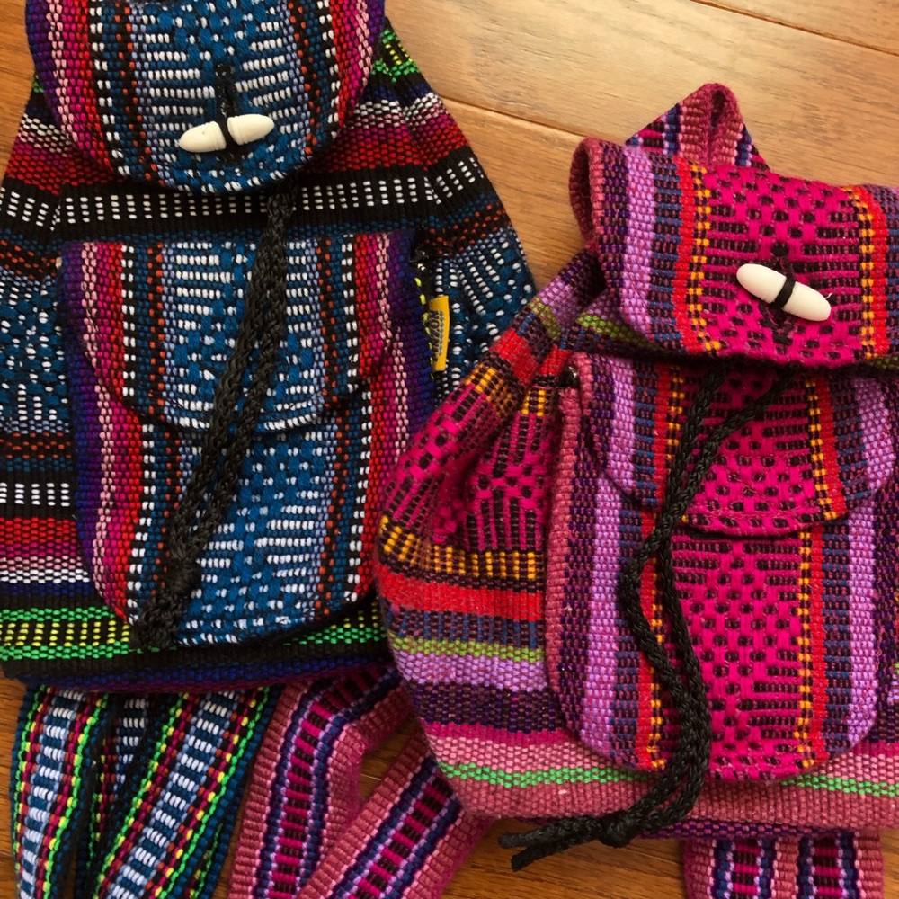 mini woven baja backpack bundle